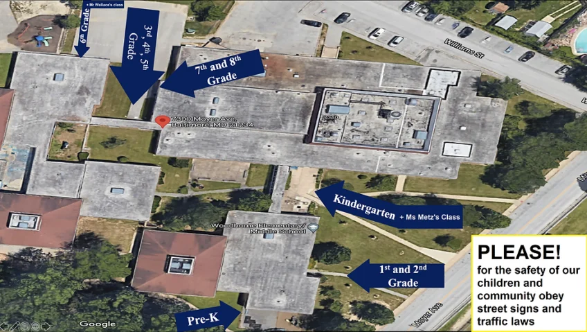 Woodhome Arrival Dismissal Locations